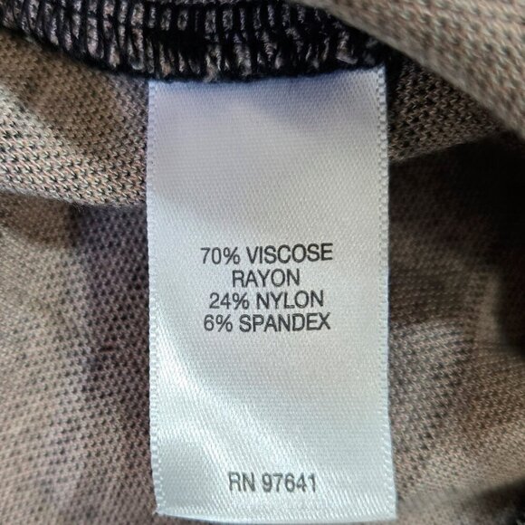 J. Jill Charcoal Gray Windowpane Plaid Full Wide Leg Pull On Cropped Ponte Pant - Picture 8 of 9